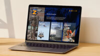 A laptop on a desk displaying Zenith website
