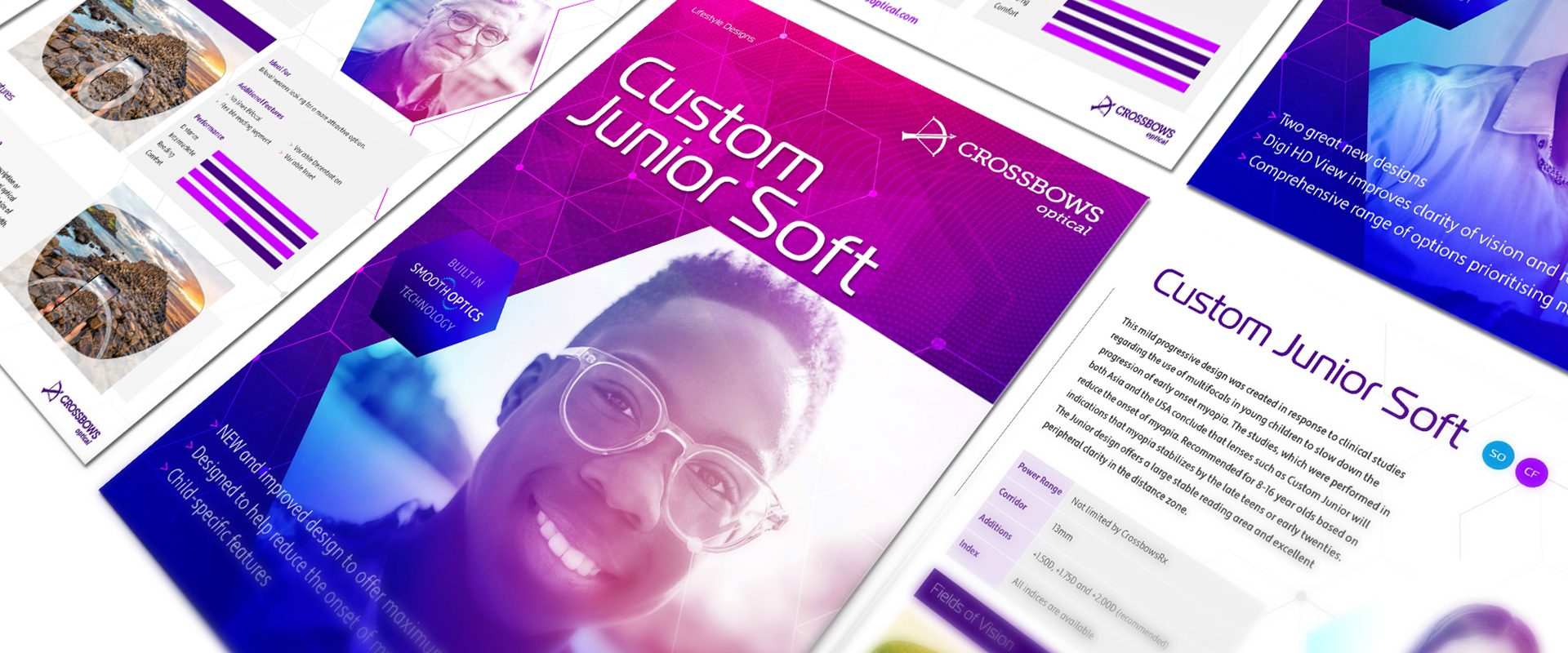 Crossbows optical brochure example