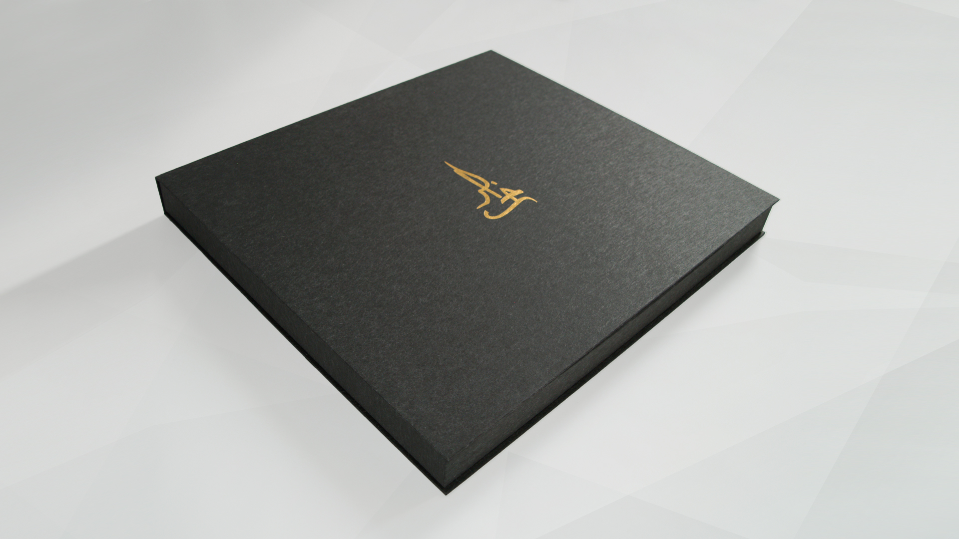 HRH Prince Khaled Al Faisal Art box - Black with gold logo