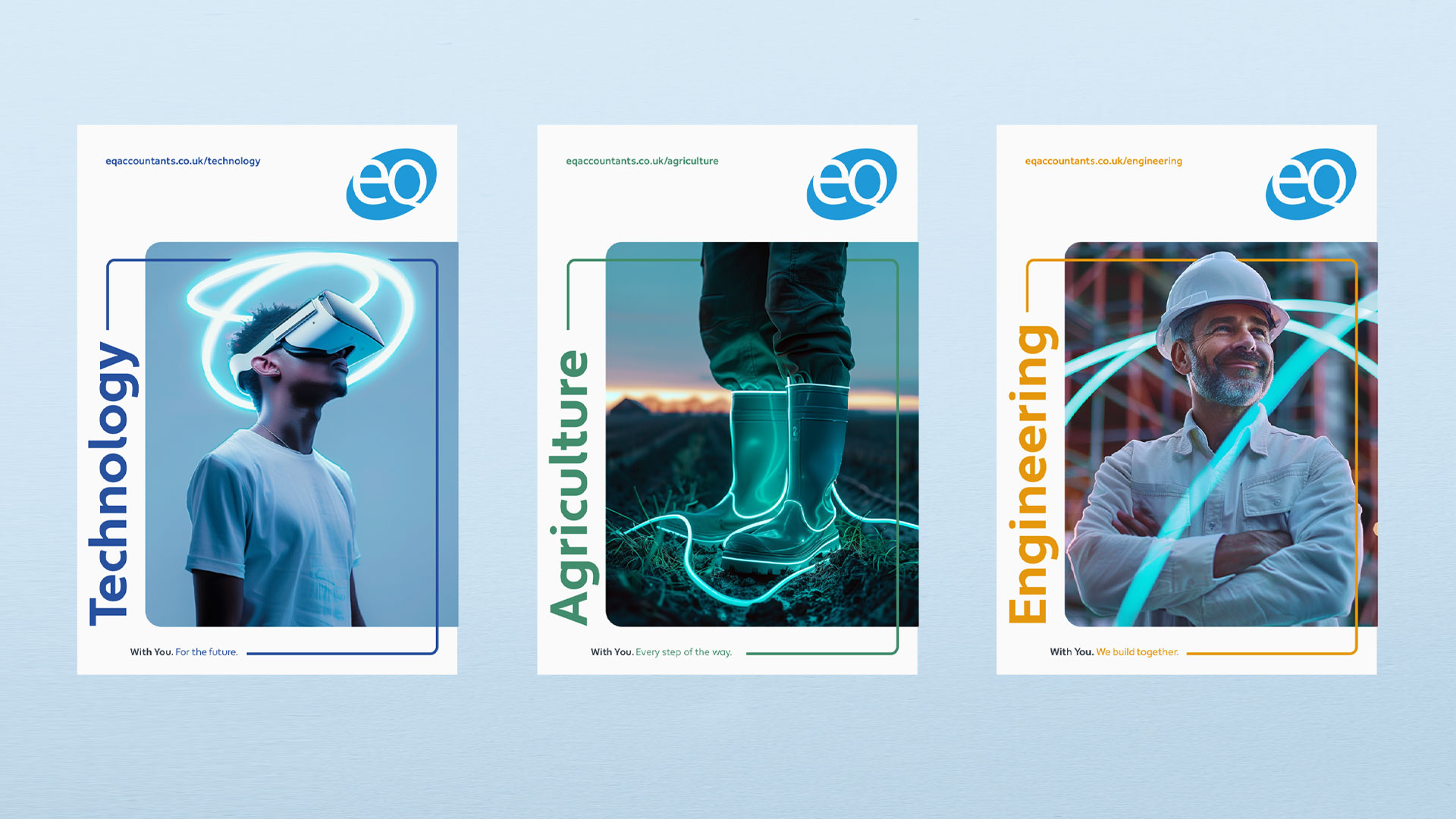 Sample flyers for EQ accountants.