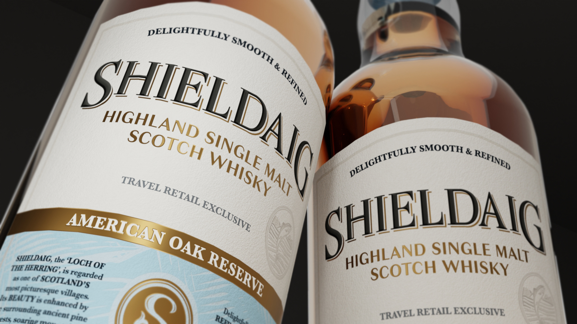 2 bottles of Shieldaig whisky
