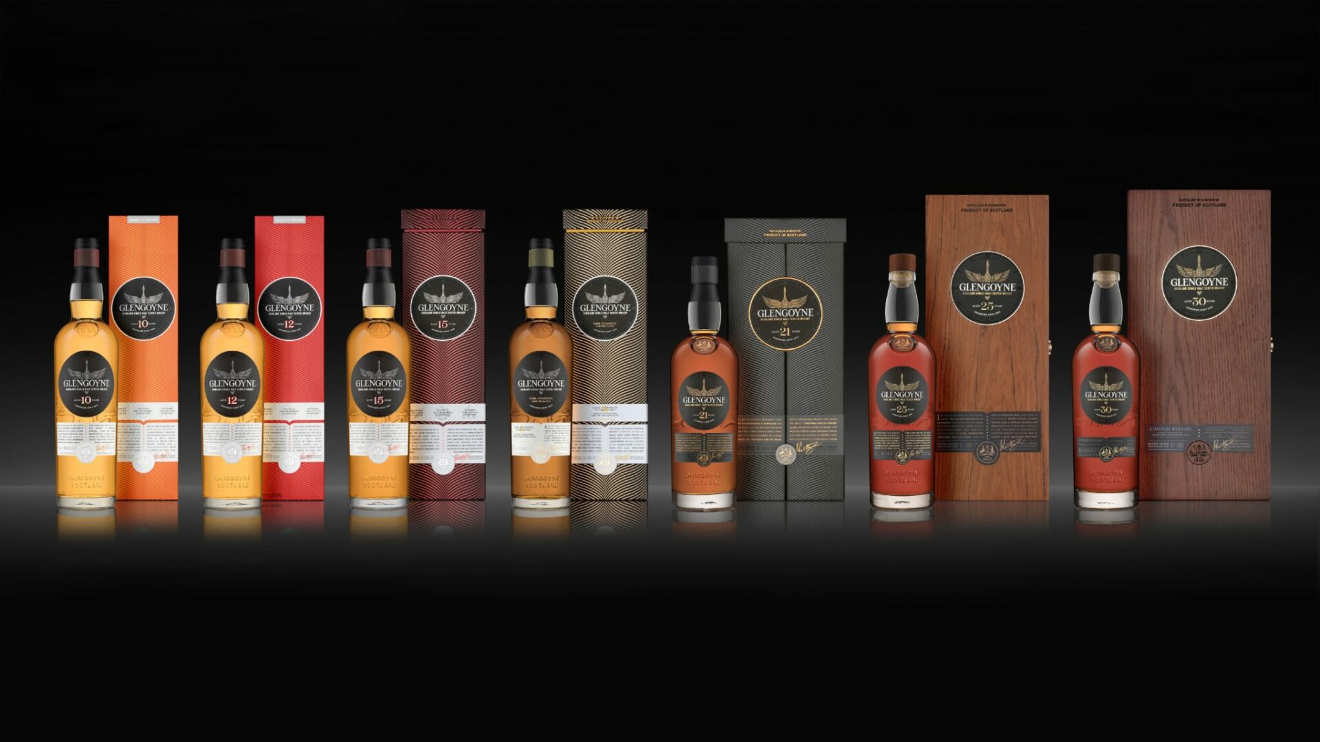 A collection of Glengoyne whisky