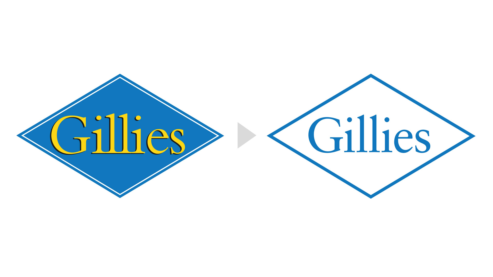 Full colour and blue & white Gilles logos