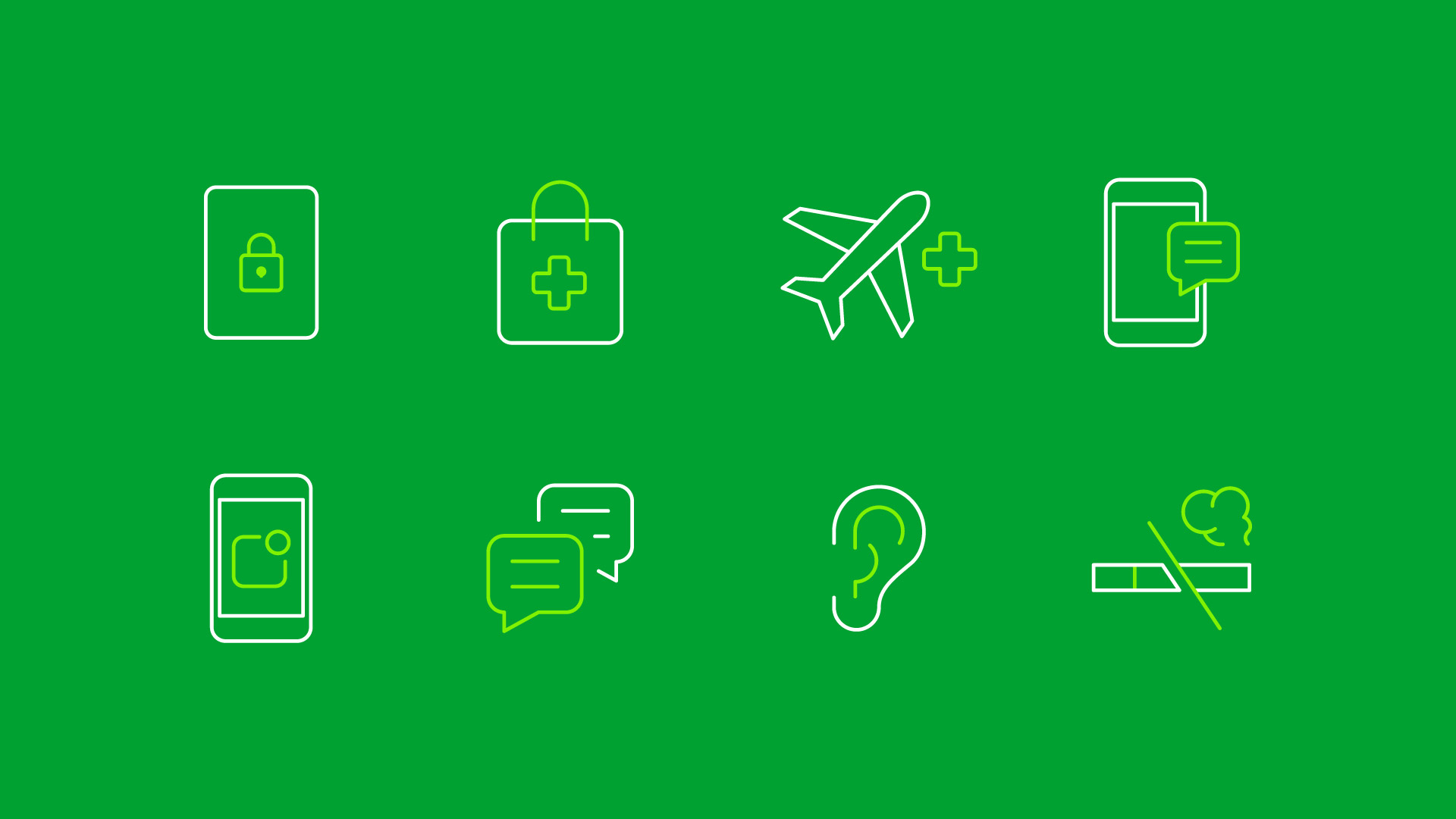 Different icons used on the Davidson website.