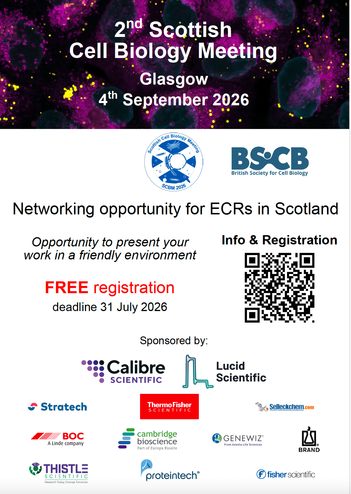 Scottish Cell Biology Meeting 2026 - BSCB