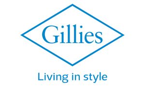 Gillies Logo with the tagline, Living in Style 
