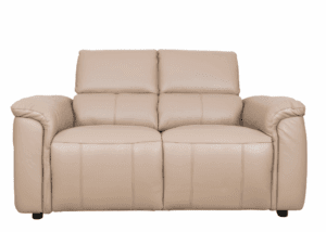 Innovation fixed 2 seater sofa with modern styling, shown in premium upholstery options.