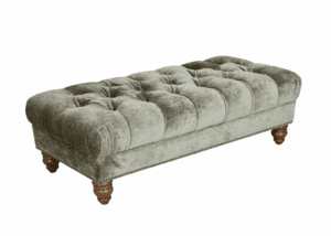 Roosevelt Fabric Stool in Juniper