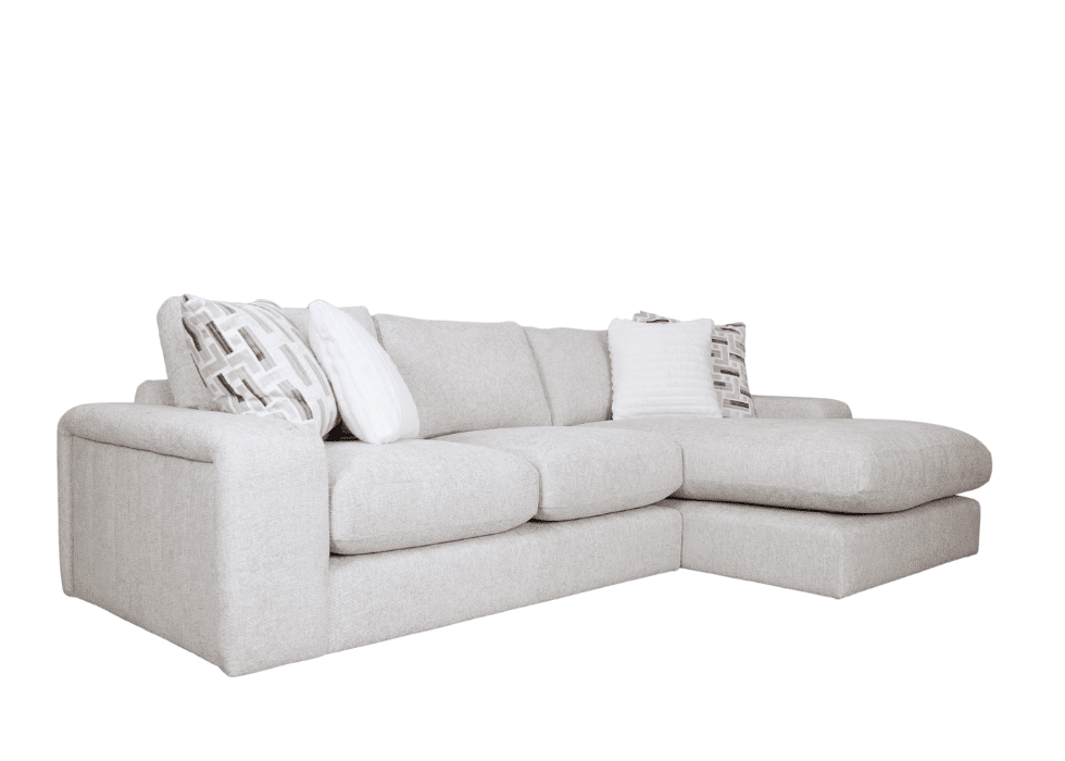 Kanzan Fabric Panels Large Chaise Sofa