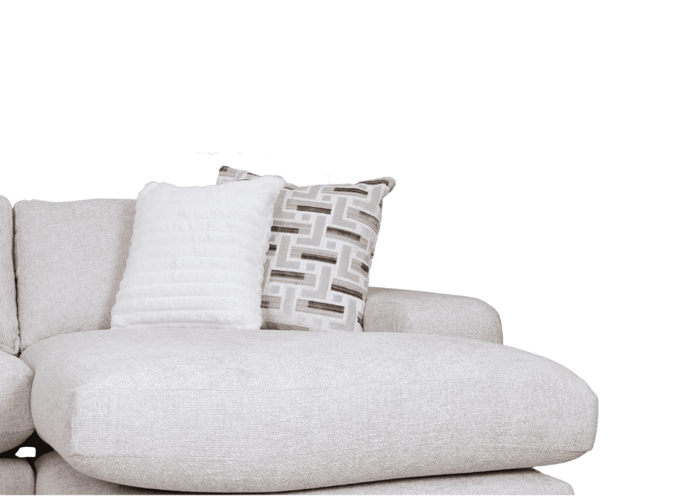 Kanzan Fabric Panels Large Chaise Sofa