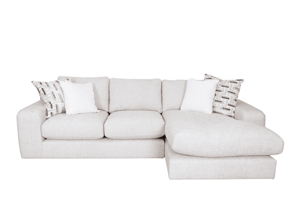 Kanzan Fabric Panels Large Chaise Sofa