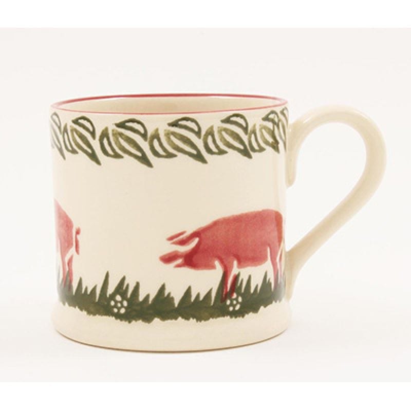 Brixton Pottery Small Mugs - 150ml Pink Pigs