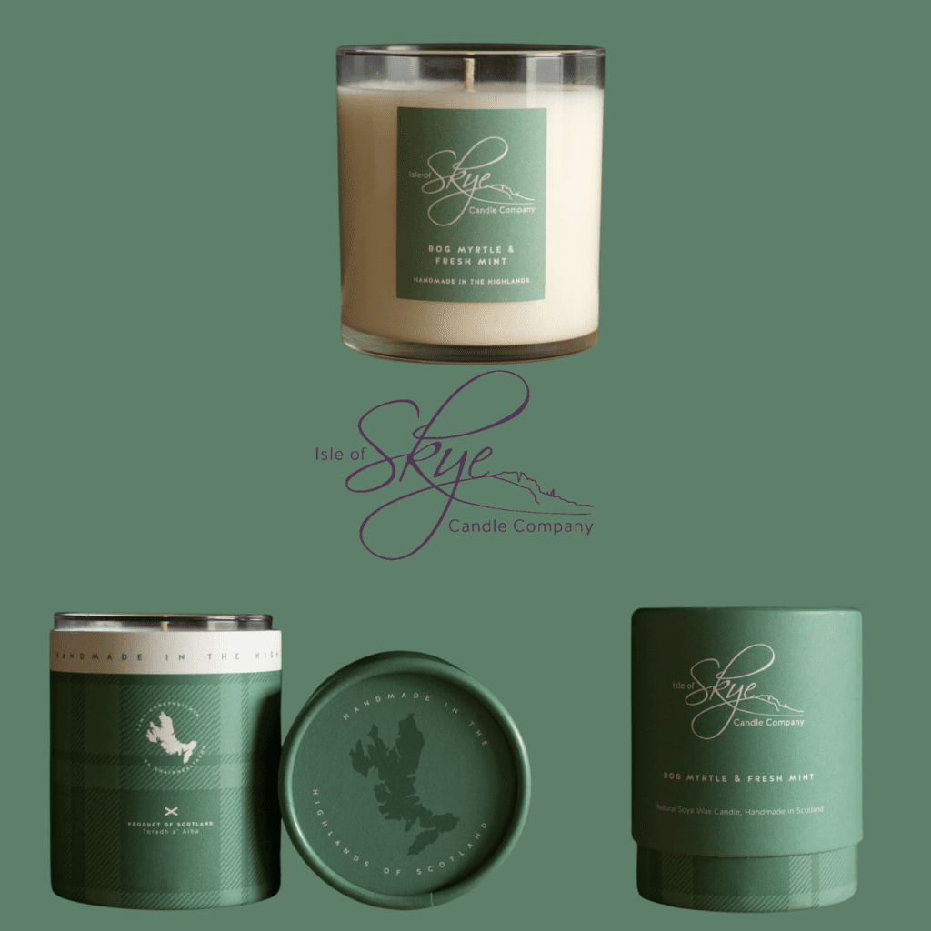 Bog Myrtle and Fresh Mint Candle by Isle Of Skye Candle Company