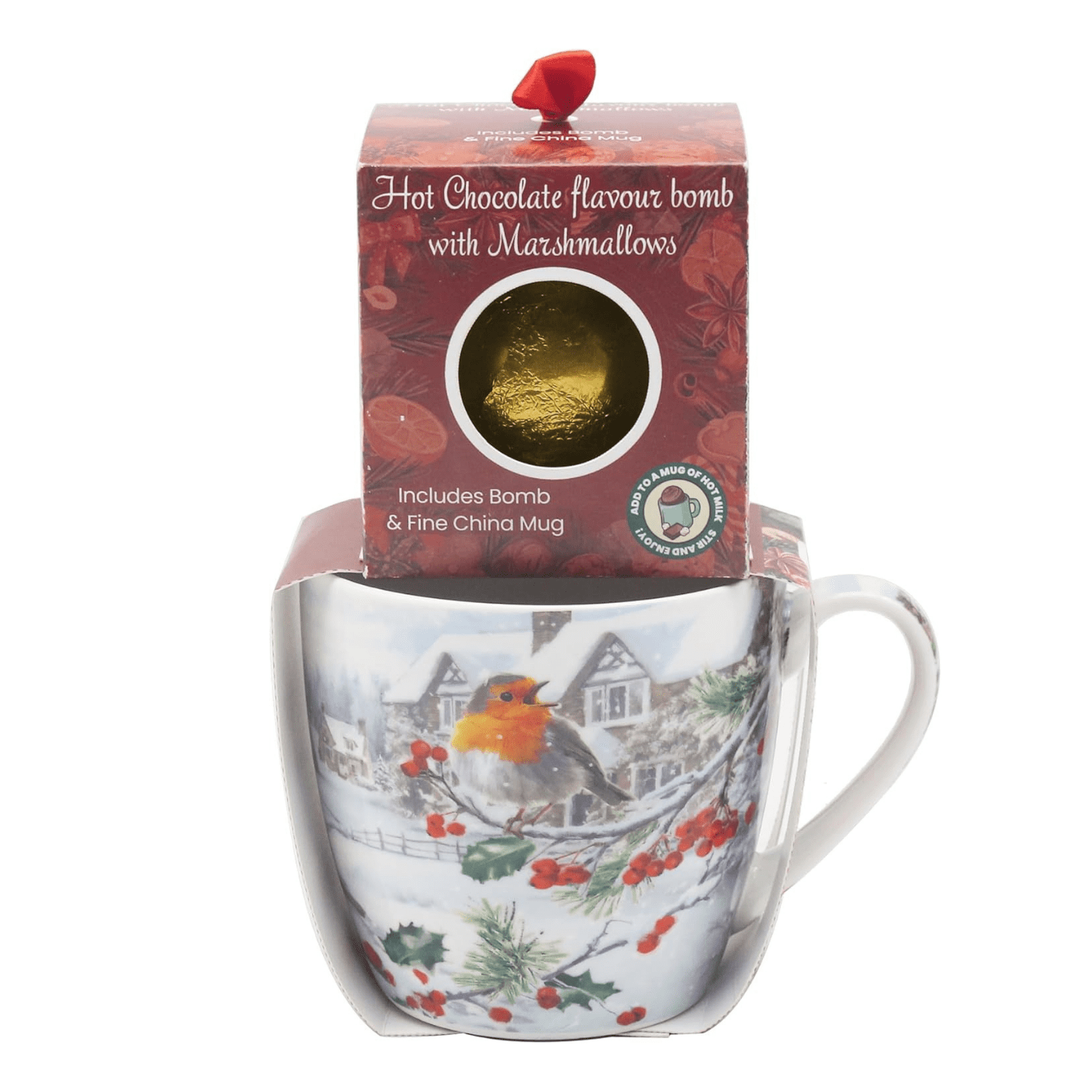 LP XMAS ROBINS CHOC BOMB SET WEB Christmas Robins Chocolate Bomb Gift Set