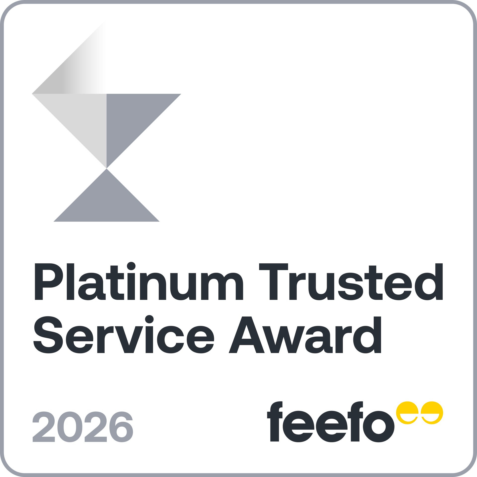 FEEFO Platinum trusted service logo