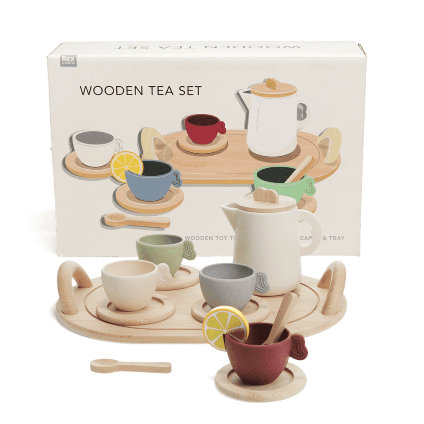 REX WOODEN TEASET-WEB Wooden Toy Tea Playset