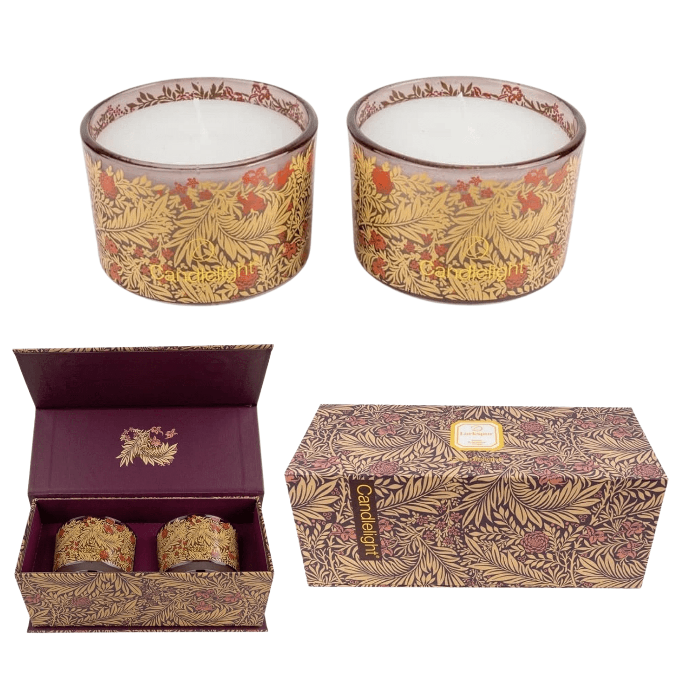 LARKSPUR CANDLES WEB Set of 2 Candles – Larkspur