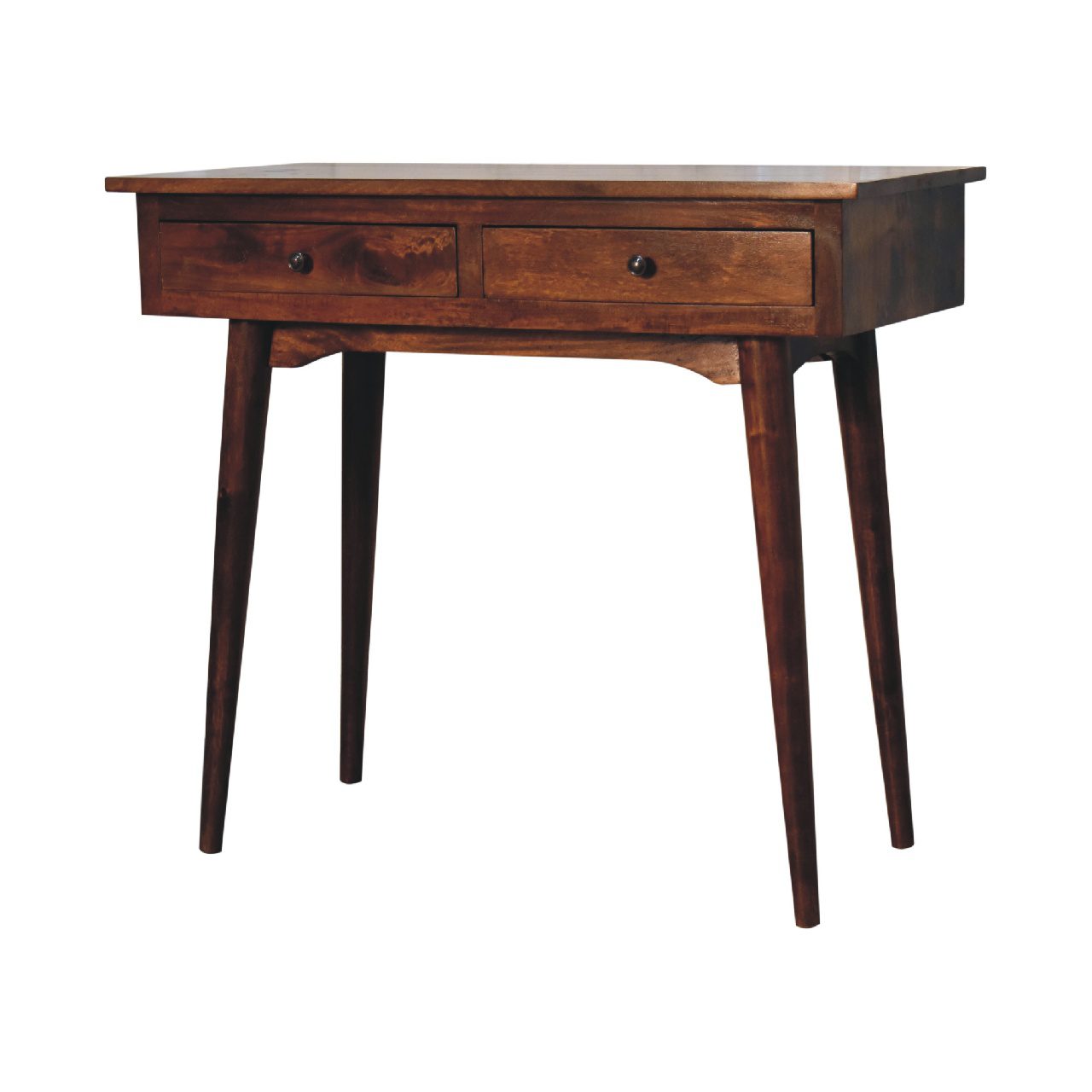 IN3625-2-1 (1) Solid Wood 2 Drawer Console Table
