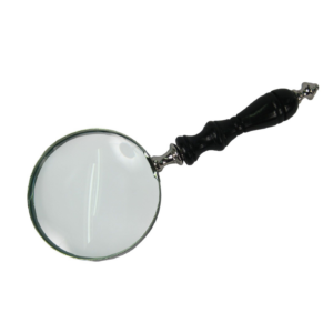 Vintage Style Large Black Wooden Handle Magnifying Glass -38cm