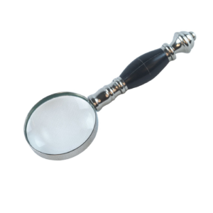 Traditional Style Small Black Handle Magnifying Glass