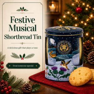 Shortbread House Festive Musical Biscuit Tin