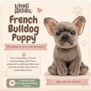 Living Nature French Bulldog Puppy Soft Toy