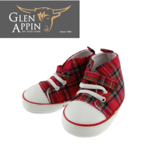 Childrens Tartan Baseball Boots - Royal Stewart