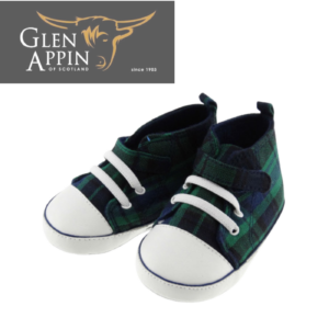 Childrens Tartan Baseball Boots - Black Watch