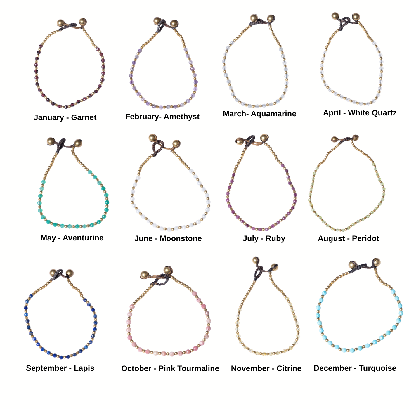 BIRTHSTONE BRACELETS WEB Birthstone Bracelets