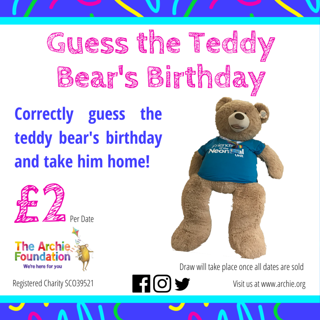 Guess the Teddy's Birthday Square Archie
