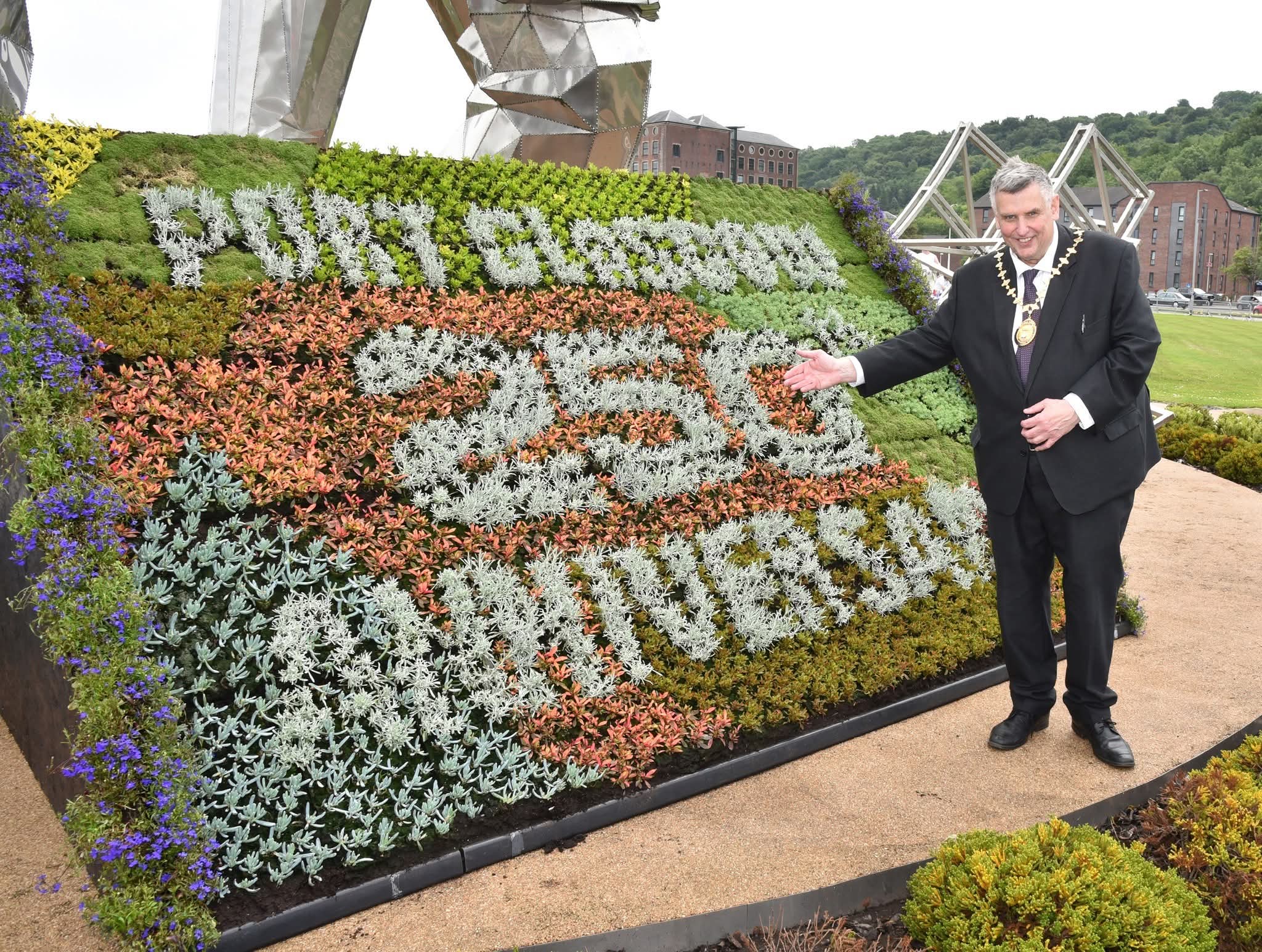 Unique flower bed installed to mark Port Glasgow’s 250th anniversary
