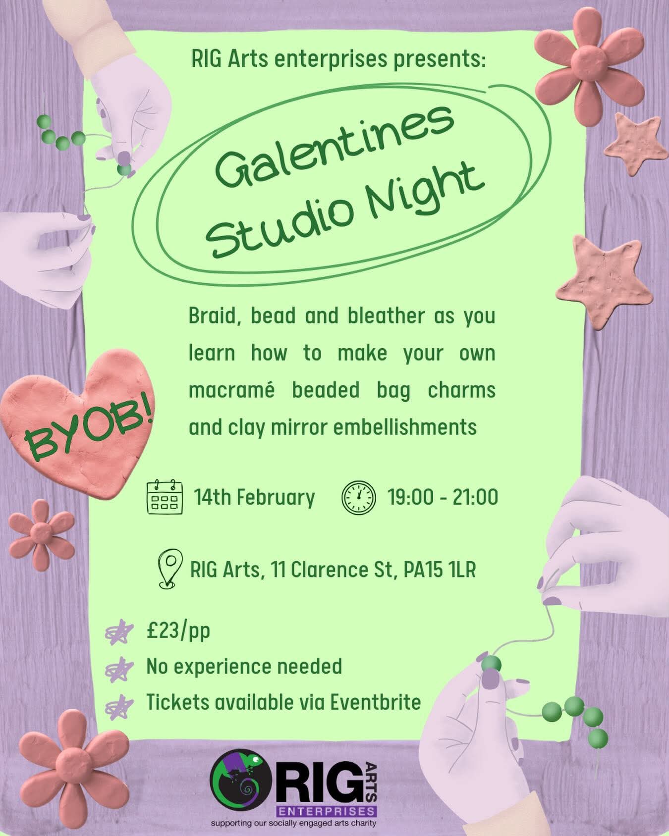 RIG Arts Galentine’s Studio Night
