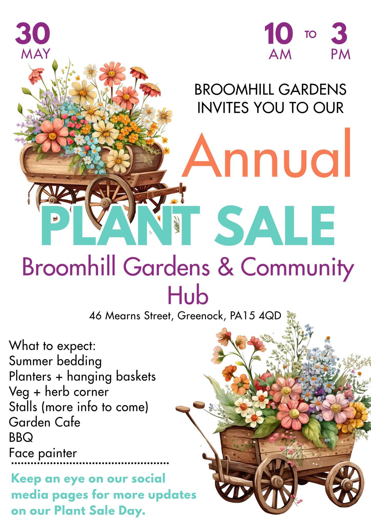Annual Plant Sale at Broomhill Gardens & Community Hub