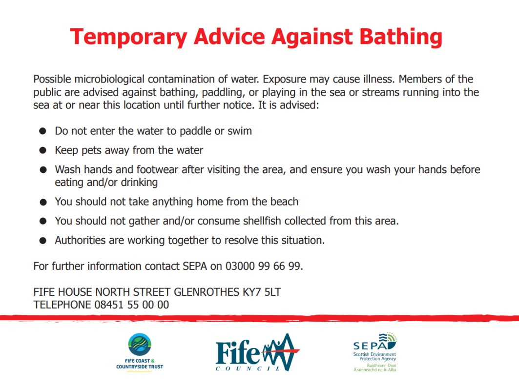 Pollution Incident at Burntisland and Kinghorn Harbour Beaches