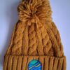 Knitted Cable Hat – Mustard