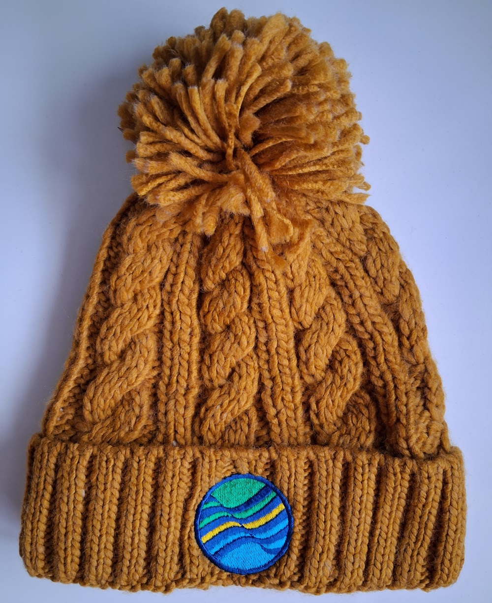 Knitted Cable Hat – Mustard