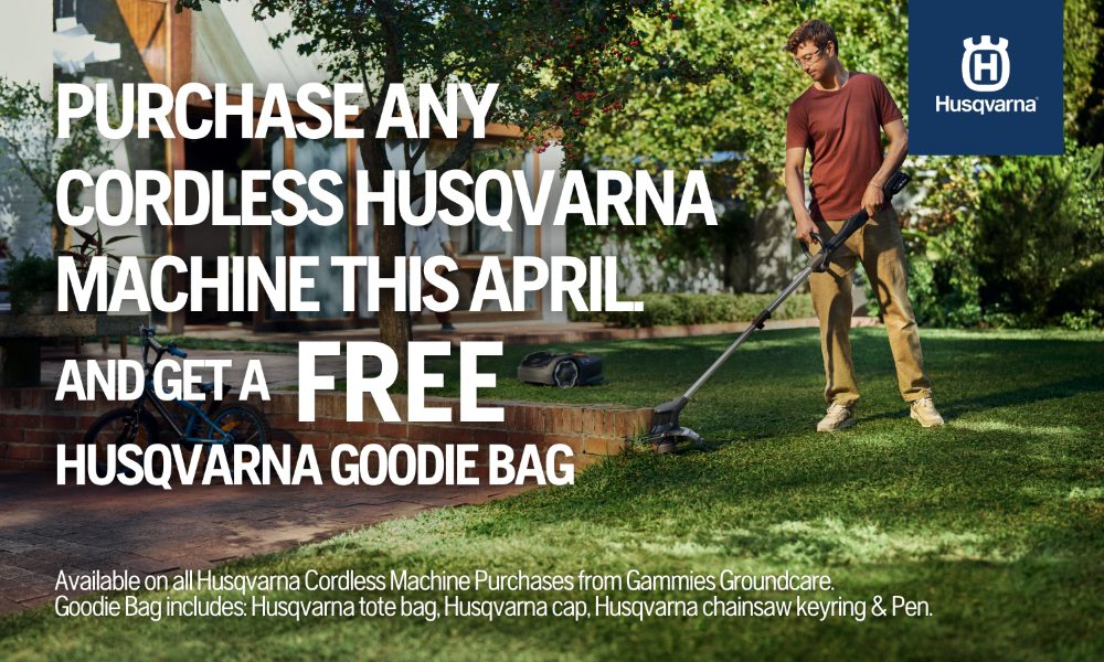 Go Cordless with Husqvarna. 