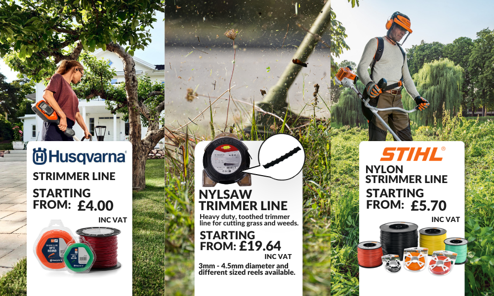 Strimmer Line available In-store
