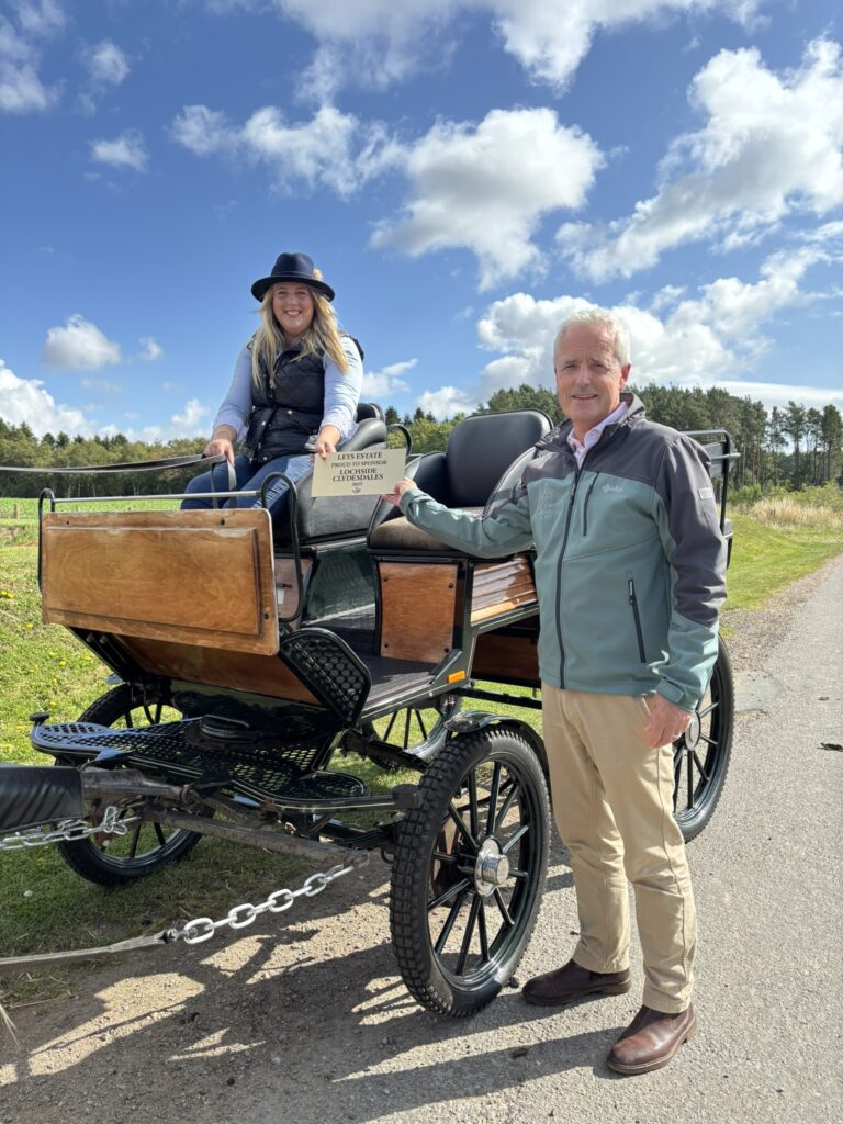 Beth Noble and David Smart announce Leys Estates sponsorship of Lochside Clydesdales