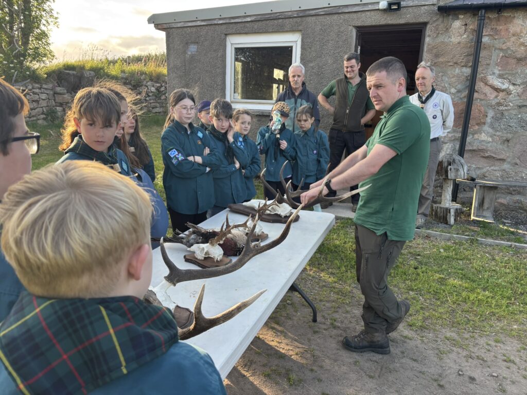 Leys Estate spends the evening with the Torphins Scouts