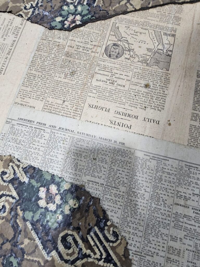 Newspaper from 1928 found in Woodbine