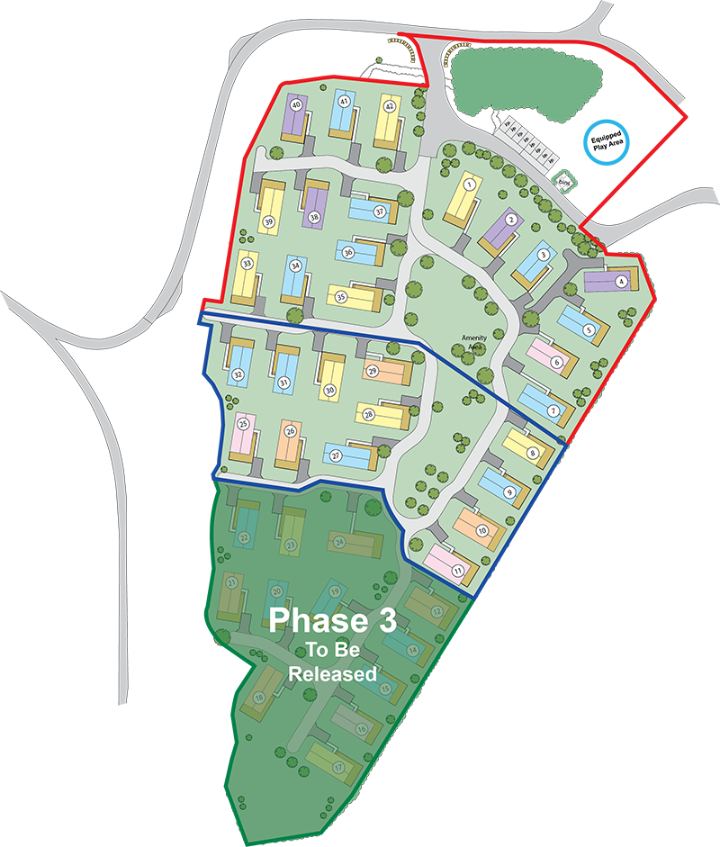 Map of Ruthven Falls Holiday Park - Expansion Phase 2 with new luxury lodges in Perthshire and Angus, Scotland