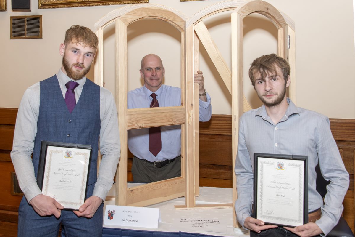 Joinery and carpentry students win Wrights and Coopers Award