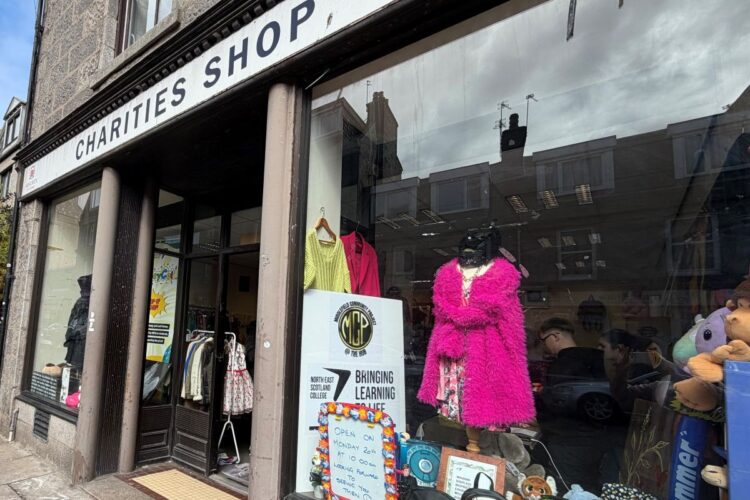 NESCol students open pop-up charity shop on George Street