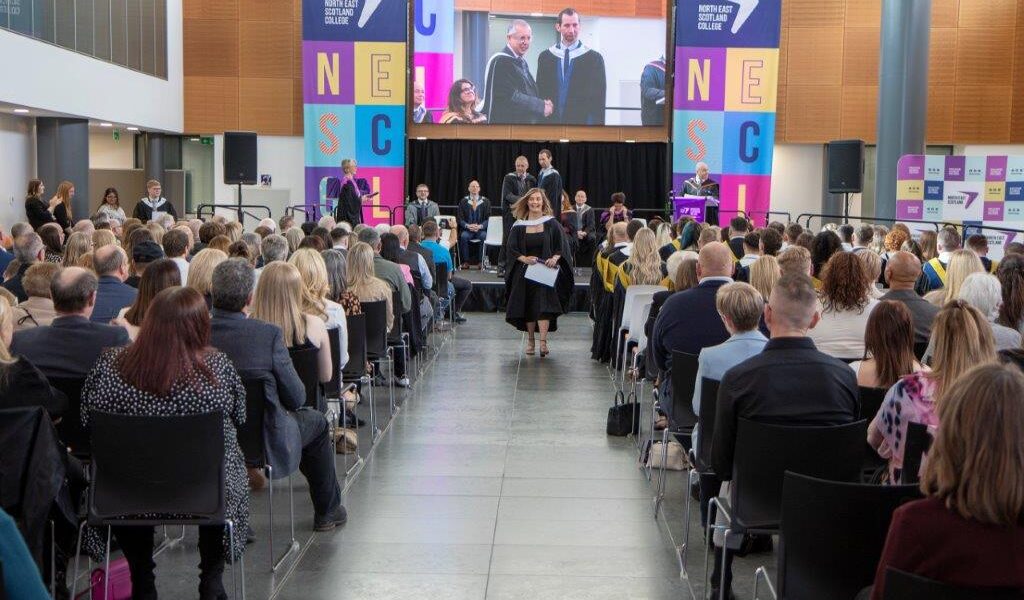 Graduates take centre stage at NESCol’s Fraserburgh ceremony