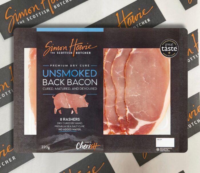 Dry Cured Unsmoked Bacon 220g