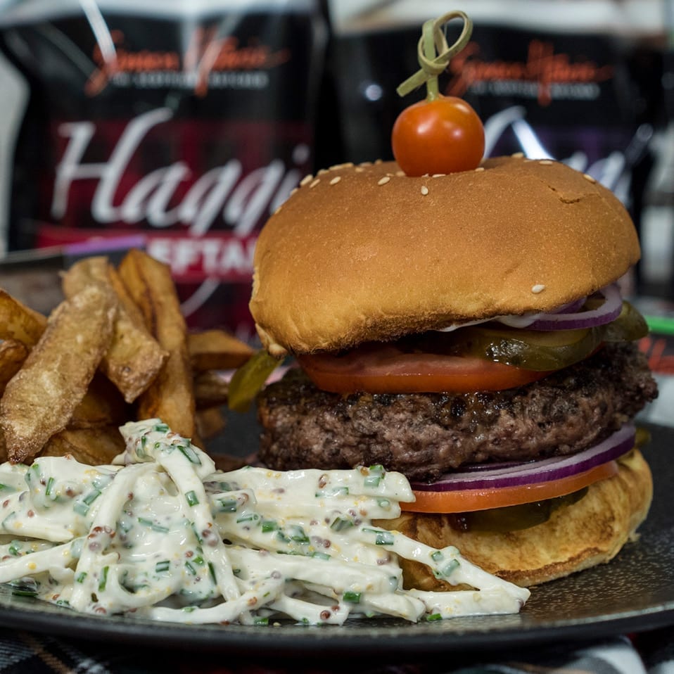 Gary Maclean's Haggis Burger | Simon Howie Recipes