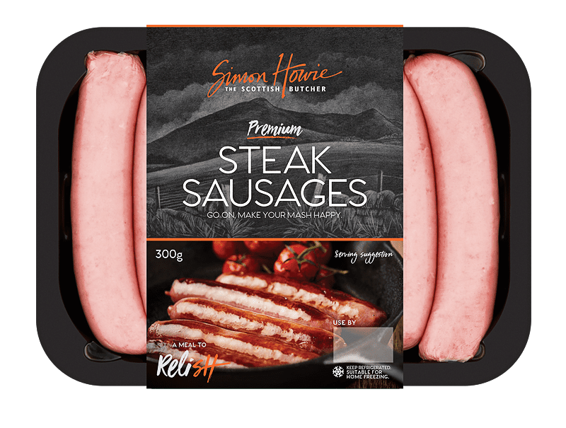 Premium Steak Sausages Simon Howie