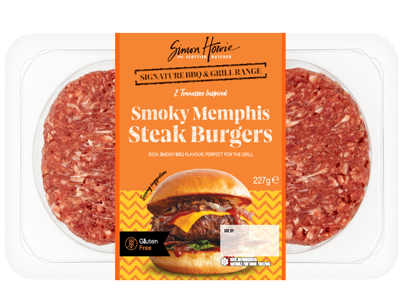 2 Tennessee Inspired Smoky Memphis Burgers 227g