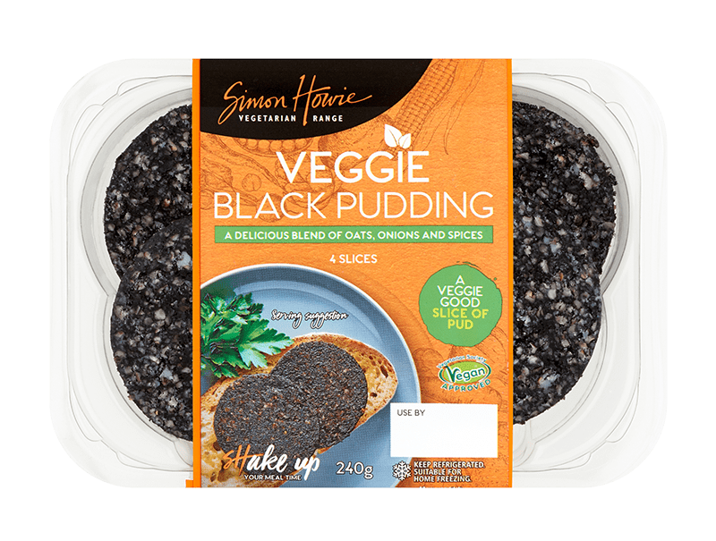 Veggie Black Pudding 240g (Vegan Approved) Simon Howie